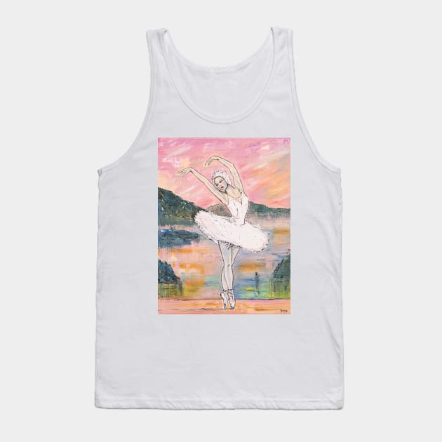 Swan Lake. Odette Tank Top by NataliaShchip